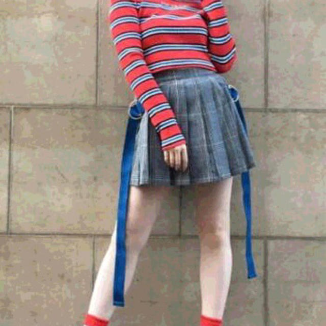 one spo(ワンスポ)のチェックスカート レディースのスカート(ミニスカート)の商品写真