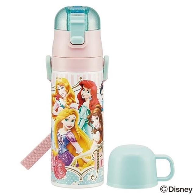 Disney(ディズニー)の新品　2WAYステンレスマグボトル　ディズニープリンセス水筒 470ml 　A インテリア/住まい/日用品のキッチン/食器(弁当用品)の商品写真