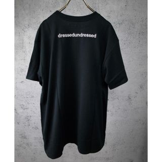 ドレスドアンドレスド(DRESSEDUNDRESSED)のdressedundressed 18ss tシャツ 刺繍 完売 ブラック(Tシャツ/カットソー(半袖/袖なし))