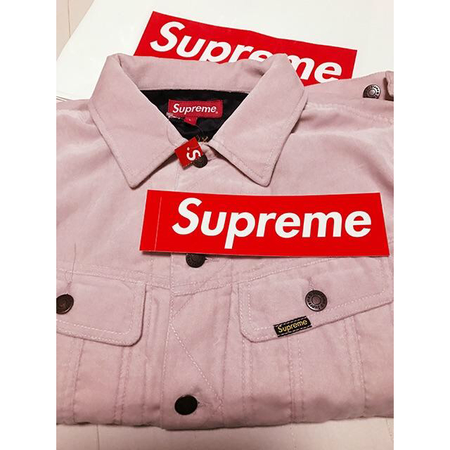 Supreme(シュプリーム)のSupreme◆17AW Velvet Trucker Jacket◆L メンズのジャケット/アウター(Gジャン/デニムジャケット)の商品写真