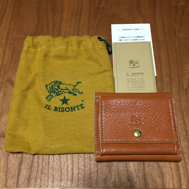 新品【IL BISONTE】三つ折り財布