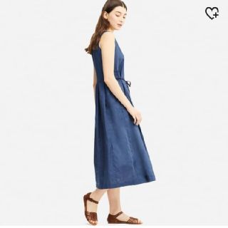 ユニクロ(UNIQLO)のイネス ユニクロ リネンブレンド ワンピース UNIQLO(ロングワンピース/マキシワンピース)