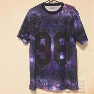 エイチアンドエム(H&M)のメッシュトップス ギャラクシー(Tシャツ(半袖/袖なし))