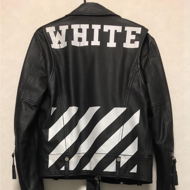 OFF-WHITE - OFF-WHITE オフホワイト レザージャケットの通販 by F's