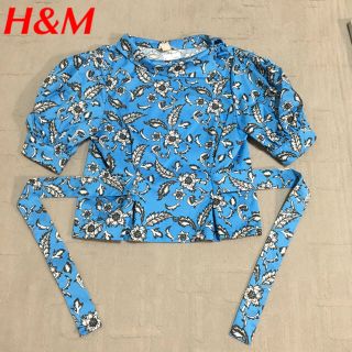 エイチアンドエム(H&M)のH&M 花柄ブラウス(シャツ/ブラウス(長袖/七分))