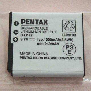 ペンタックス(PENTAX)の新品 純正 ペンタックス リコー D-LI122(コンパクトデジタルカメラ)