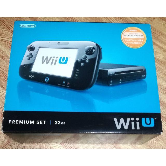 Wii U(ウィーユー)のWii U プレミアムセット 黒 32GB 本体一式 箱説明書付 エンタメ/ホビーのゲームソフト/ゲーム機本体(家庭用ゲーム機本体)の商品写真