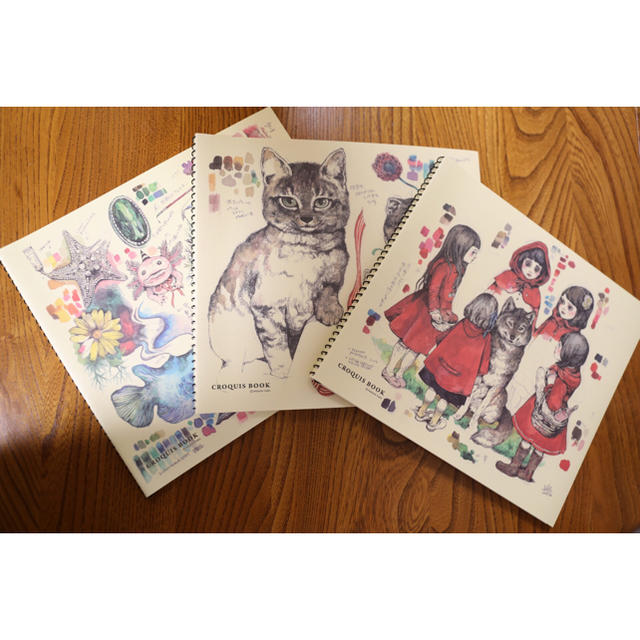 ヒグチユウコ x  ホルベイン 2016クロッキーブック 3冊セット エンタメ/ホビーのアート用品(スケッチブック/用紙)の商品写真