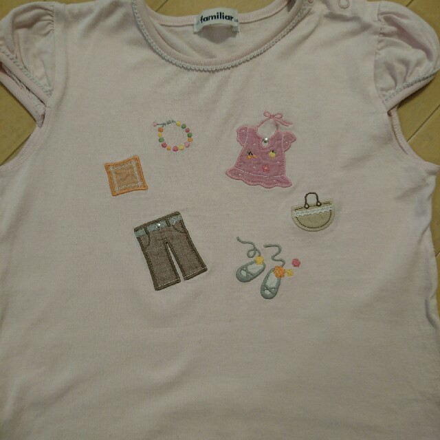 familiar(ファミリア)のファミリア 120 Tシャツ カットソー ピンク キッズ/ベビー/マタニティのキッズ服女の子用(90cm~)(Tシャツ/カットソー)の商品写真