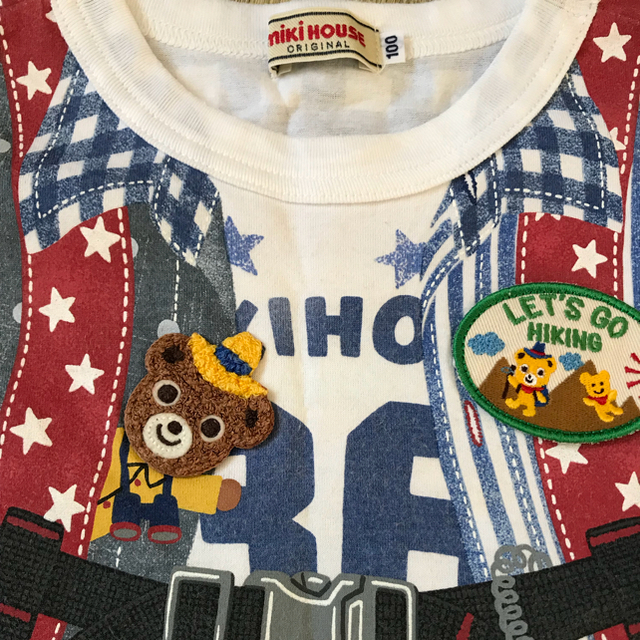 mikihouse(ミキハウス)の【100】ミキハウス だまし絵 シャツ キッズ/ベビー/マタニティのキッズ服男の子用(90cm~)(Tシャツ/カットソー)の商品写真