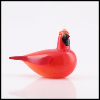 イッタラ(iittala)のBird kardinaali by oiva Toikka イッタラ バード(置物)