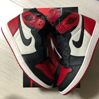 ナイキ(NIKE)の27cm NIKE AIR JORDAN 1 BRED TOE(スニーカー)