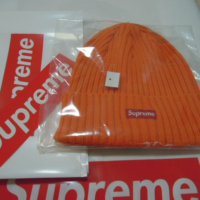 Supreme Overdyed Ribbed Beanie オレンジ 18SS