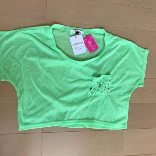 ピンクラテ(PINK-latte)のピンクラテ  ショート丈Tシャツ(Tシャツ/カットソー)