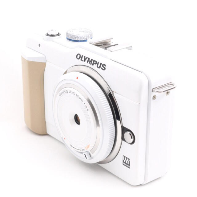感謝価格】 OLYMPUS - ☆おしゃれなホワイト☆OLYMPUS E-PL1 レンズ ...