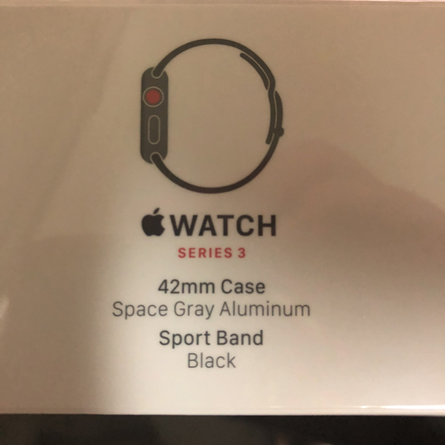 Apple Watch series3 42mm セルラー 灰/黒 未開封新品