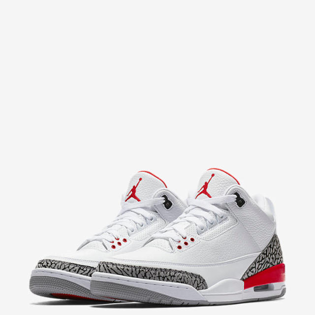 NIKE(ナイキ)の(28.0) Air Jordan 3 Retro Red/White メンズの靴/シューズ(スニーカー)の商品写真