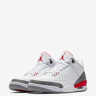 ナイキ(NIKE)の(28.0) Air Jordan 3 Retro Red/White(スニーカー)