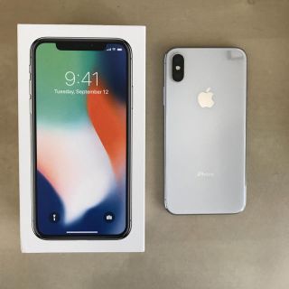 アイフォーン(iPhone)のiphonex 256 GB SIMフリー シルバー(スマートフォン本体)