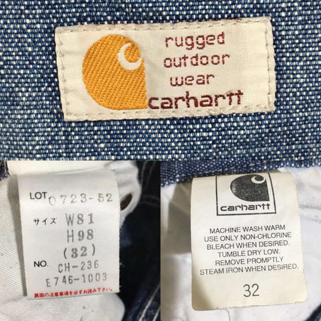 carhartt(カーハート)のCarhartt カーハート 90s デニムハーフパンツ 古着 ヴィンテージ メンズのパンツ(ショートパンツ)の商品写真