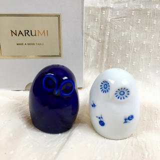 ナルミ(NARUMI)のNARUMI ソルト&ペッパーセット フクロウ型(テーブル用品)