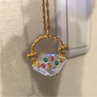 スワロフスキー(SWAROVSKI)のスワロフスキー 花かご ペンダント(ネックレス)