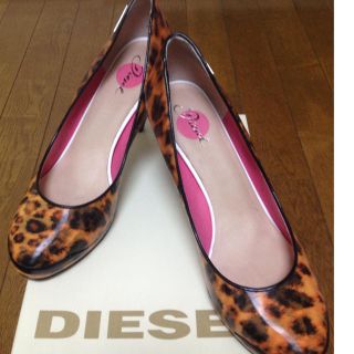 ディーゼル(DIESEL)のDIESEL♡ヒョウ柄パンプス(ハイヒール/パンプス)