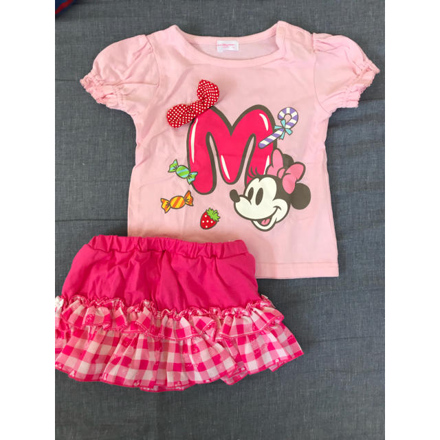 Disney(ディズニー)のミニーちゃんフリルセットアップ  90 キッズ/ベビー/マタニティのキッズ服女の子用(90cm~)(その他)の商品写真