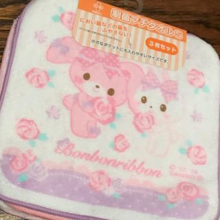 ボンボンリボン(ぼんぼんりぼん)のるぅ様 専用 サンリオ 制菌プチタオル S 3枚セット ぼんぼんりぼん(その他)