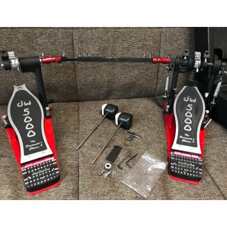 美品 dw-5002 ツインペダル 送料込み 専用ハードケース付きの通販 by