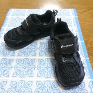 ムーンスター(MOONSTAR )のキャロット スニーカー 16.5cm 黒(スニーカー)