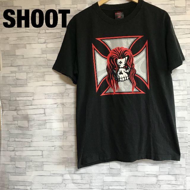 schott - シュート製 SHOOT 半袖 両面 プリント バンドTシャツ L ブラックの通販 by sayu's shop｜ショットならラクマ