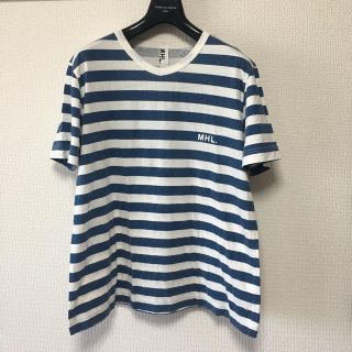 マーガレットハウエル(MARGARET HOWELL)のMHL, 青白ボーダー半袖Tシャツ(Tシャツ/カットソー(半袖/袖なし))