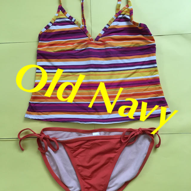 Old Navy(オールドネイビー)のOld navy 水着 セパレート スイムウェア S 米購入 ストライプ レディースの水着/浴衣(水着)の商品写真