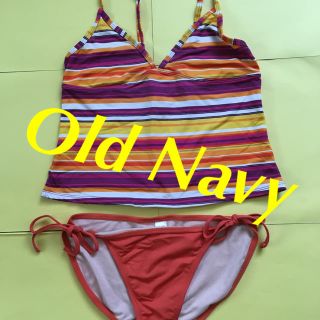 オールドネイビー(Old Navy)のOld navy 水着 セパレート スイムウェア S 米購入 ストライプ(水着)