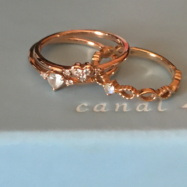 canal４℃(カナルヨンドシー)のcanal4℃  ハートのリング  K10 レディースのアクセサリー(リング(指輪))の商品写真