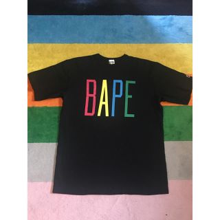 アベイシングエイプ(A BATHING APE)の希少 bape マルチカラーtee L(Tシャツ/カットソー(半袖/袖なし))