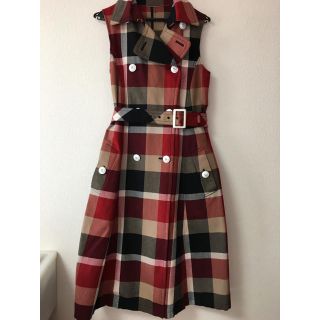 バーバリーブルーレーベル(BURBERRY BLUE LABEL)のブルーレーベルクレストブリッジ トレンチロングワンピース(ロングワンピース/マキシワンピース)