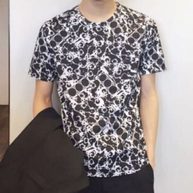 BALENCIAGA 2015ss マーブル柄Tシャツ