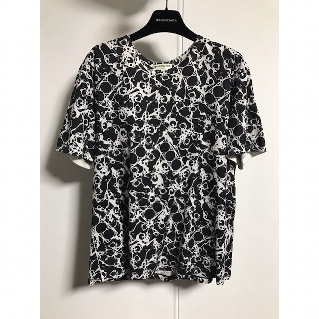 BALENCIAGA 2015ss マーブル柄Tシャツ