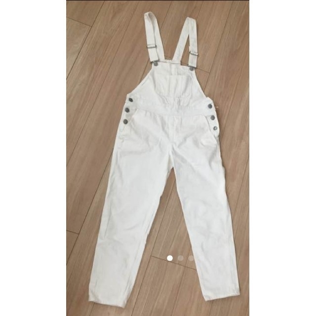 LOWRYS FARM - ローリーズファーム サロペット オーバーオール 白 美品