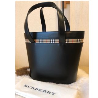 バーバリー(BURBERRY)の未使用本物バーバリーBurberry高級レザーハンドバッグ♫最終価格(ハンドバッグ)