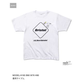 エフシーアールビー(F.C.R.B.)のLサイズ‼︎ Bristol スヌーピー コラボTシャツ(Tシャツ/カットソー(半袖/袖なし))