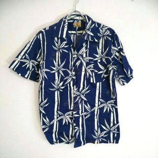 良品】ハリウッドランチマーケット 竹林虎アロハシャツ ハリラン HRM
