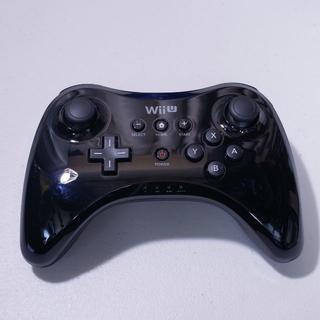 ウィーユー(Wii U)のWii U PRO コントローラー ブラック WUP-005 純正品 動作品 (その他)