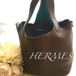 エルメス(Hermes)の最終値下げ！！！エルメス ピコタンPM  カフェ×ターコイズ ピコタンMM (トートバッグ)