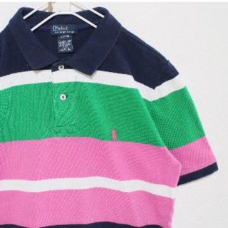 ポロラルフローレン(POLO RALPH LAUREN)のUS ラルフローレン PKGRH マルチボーダー 半袖 ポロシャツ(ポロシャツ)