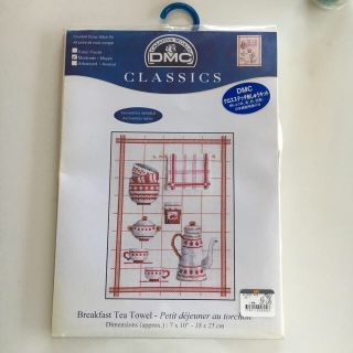 クロスステッチ キット DMC Breakfast Tea Towel (生地/糸)