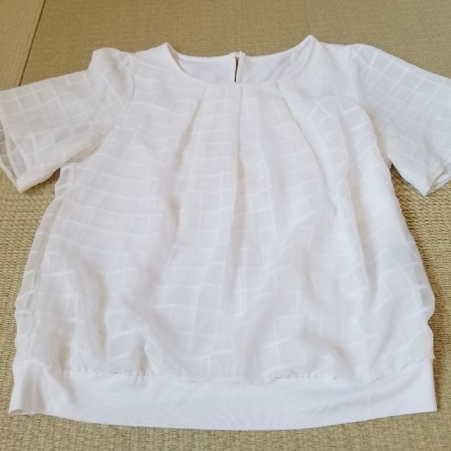 ReFLEcT(リフレクト)のふんわりブラウス風半袖カットソー レディースのトップス(カットソー(半袖/袖なし))の商品写真