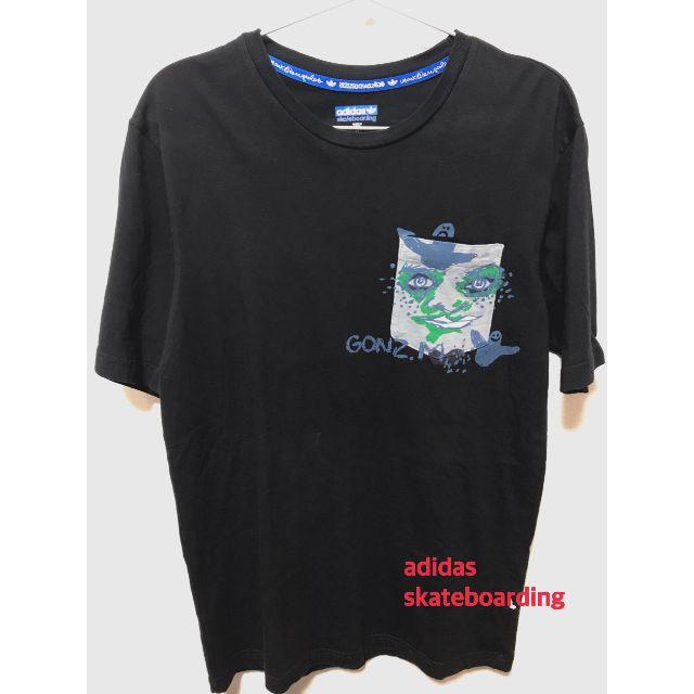 adidas(アディダス)の【古着】adidas　アディダス　skateboarding　Ｔシャツ　Ｍサイズ メンズのトップス(Tシャツ/カットソー(半袖/袖なし))の商品写真